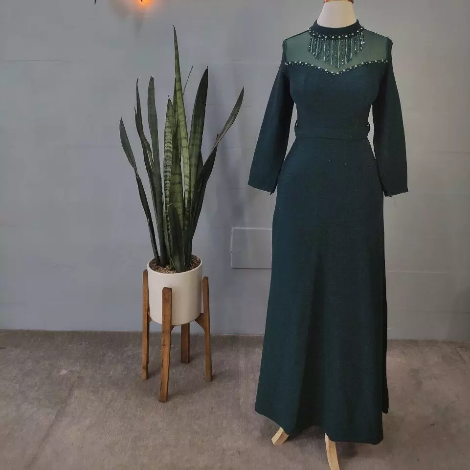 لباس مجلسی لمه قد 150  مدل آناهیتا ماکسی مجلسی لمه