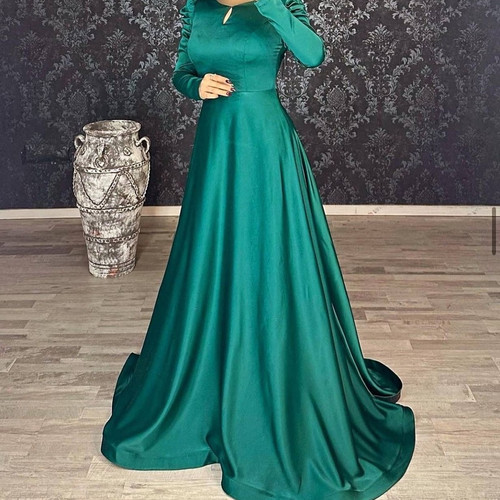 لباس مجلسی زنانه ماکسی ساتن اطلس سایز 34 تا 60 قد قابل تغییر رنگبندی قرمز ابی مشکی سبز
